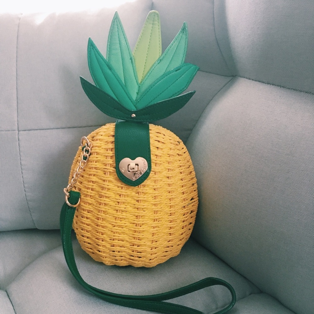 Betsey Johnson Pineapple Crossbody Bag